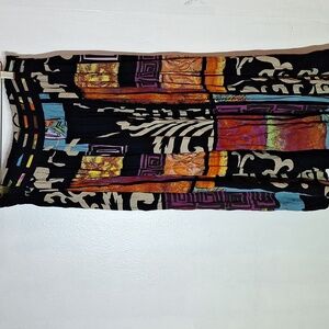 Red Midi Skirt Resort Wear Venteged